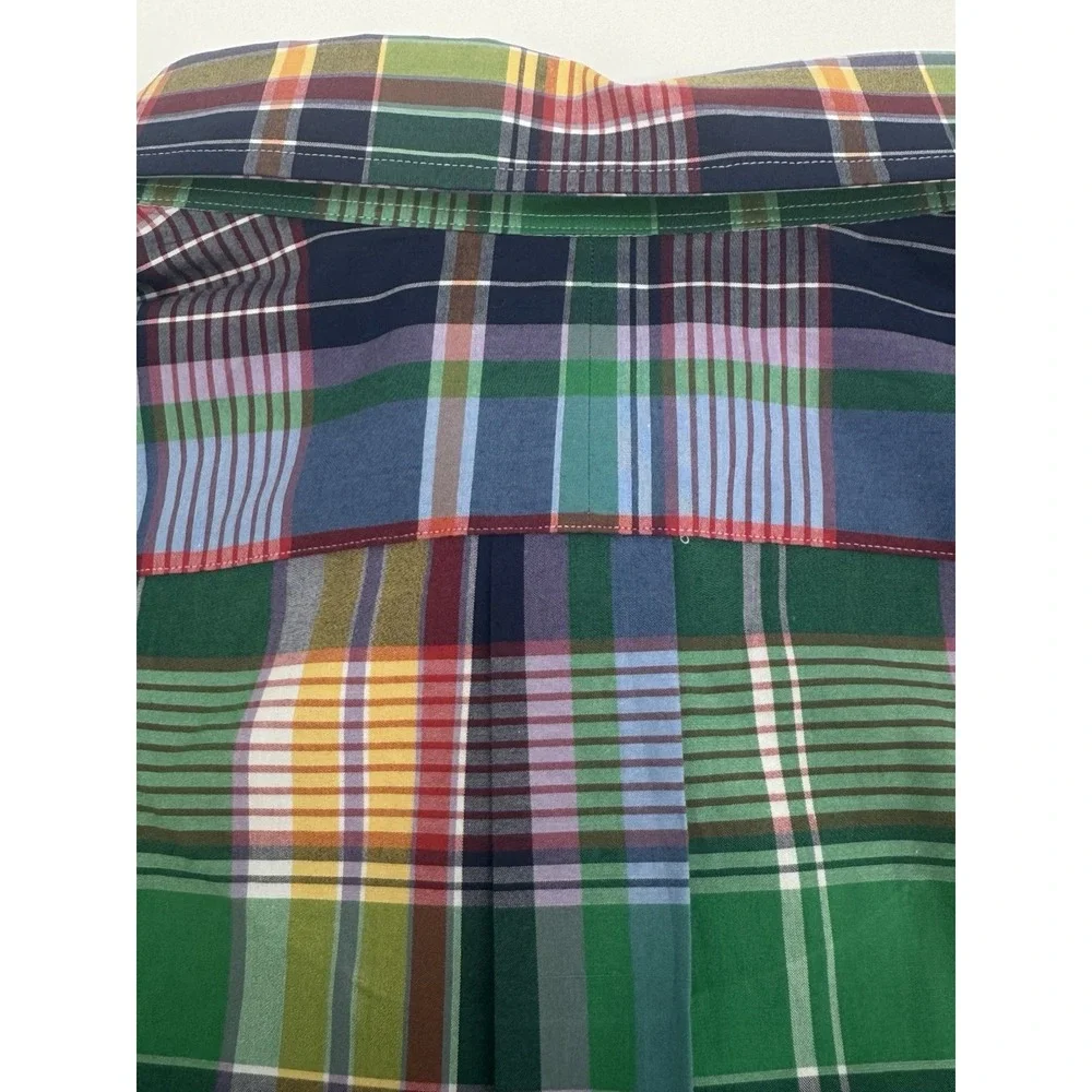 NWT Polo Ralph Lauren Stretch Cotton Plaid Classic Fit Button Down 4XB $125